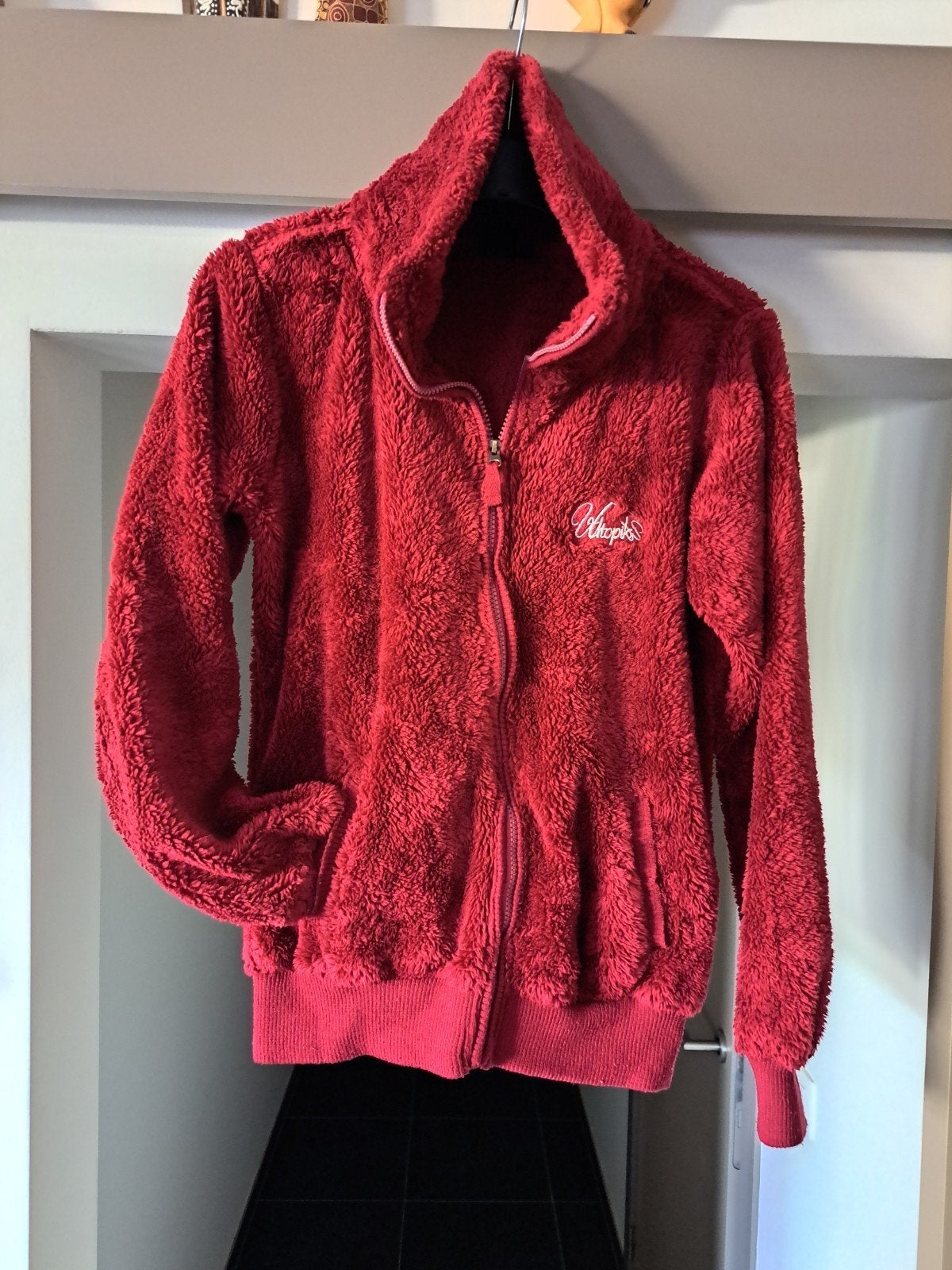 Gilet en peluche U-topik, bordeaux, taille L, Vêtements | Femmes, Pulls & Gilets, Taille 42/44 (L), Enlèvement ou Envoi, Autres couleurs