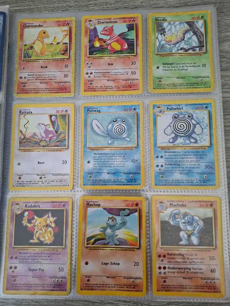Vintage collectie Pokémonkaarten ENG/NL, Enlèvement ou Envoi, Utilisé, Plusieurs cartes, Foil