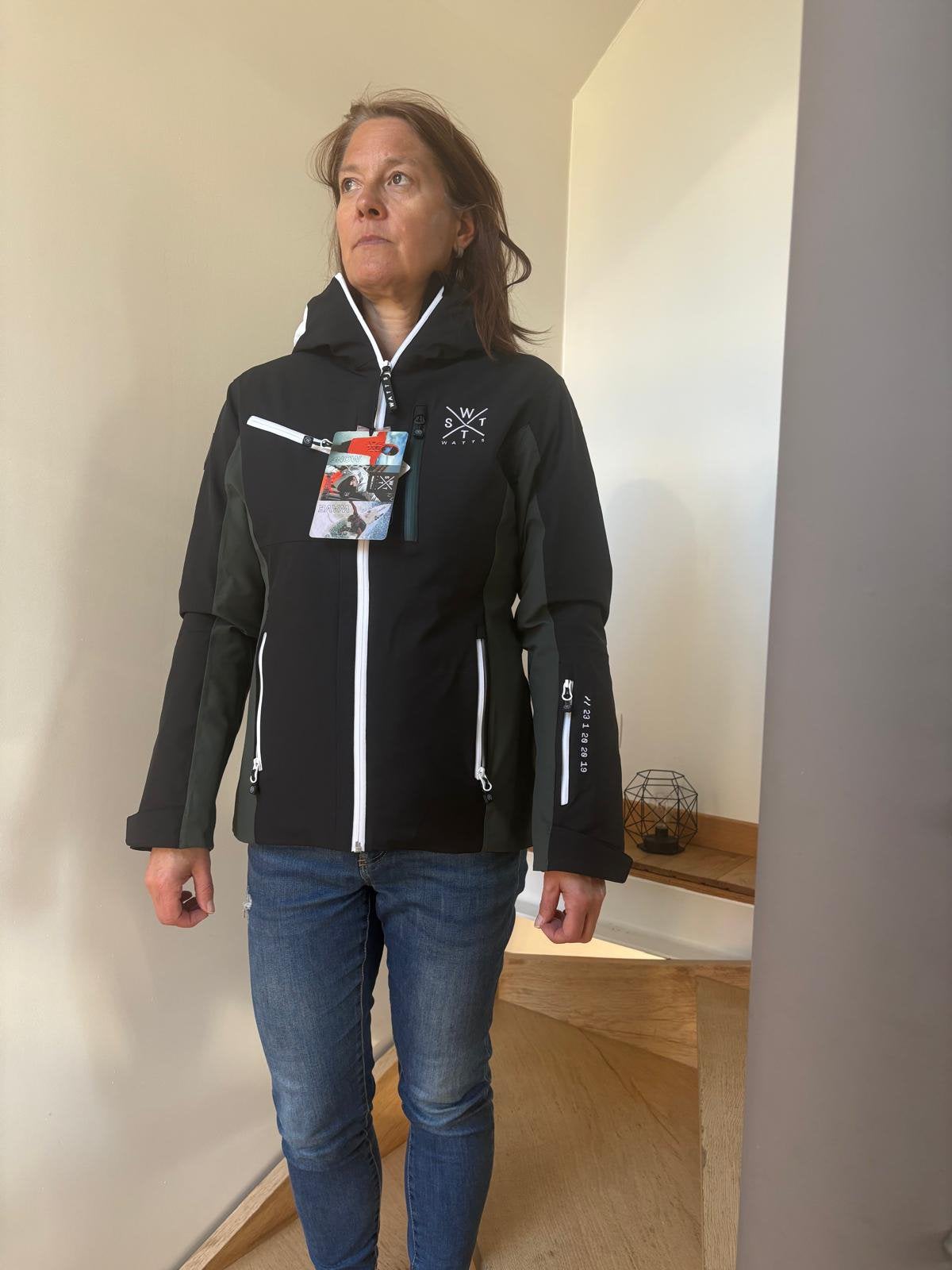 Watts ski-jack dames NIEUW M-label — 20K — waarde 319,99€, Ophalen of Verzenden, Nieuw, Maat 38/40 (M), Zwart