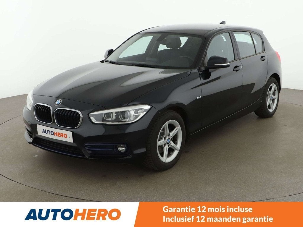 BMW 1 Serie 116 116i Sport Line (bj 2017), Auto's, BMW, 116 g/km, Gebruikt, Zwart, Zwart