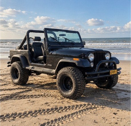 prachrige cj7 zwart 4.2, Autos, Cuir, Achat, CJ, Noir