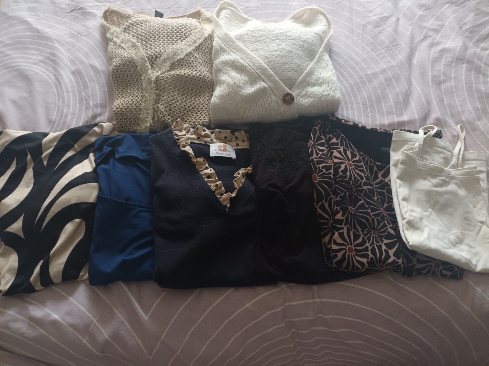 lot 5  bloesjes + 1 topje + 2 gilets, Ophalen of Verzenden, Maat 42/44 (L)