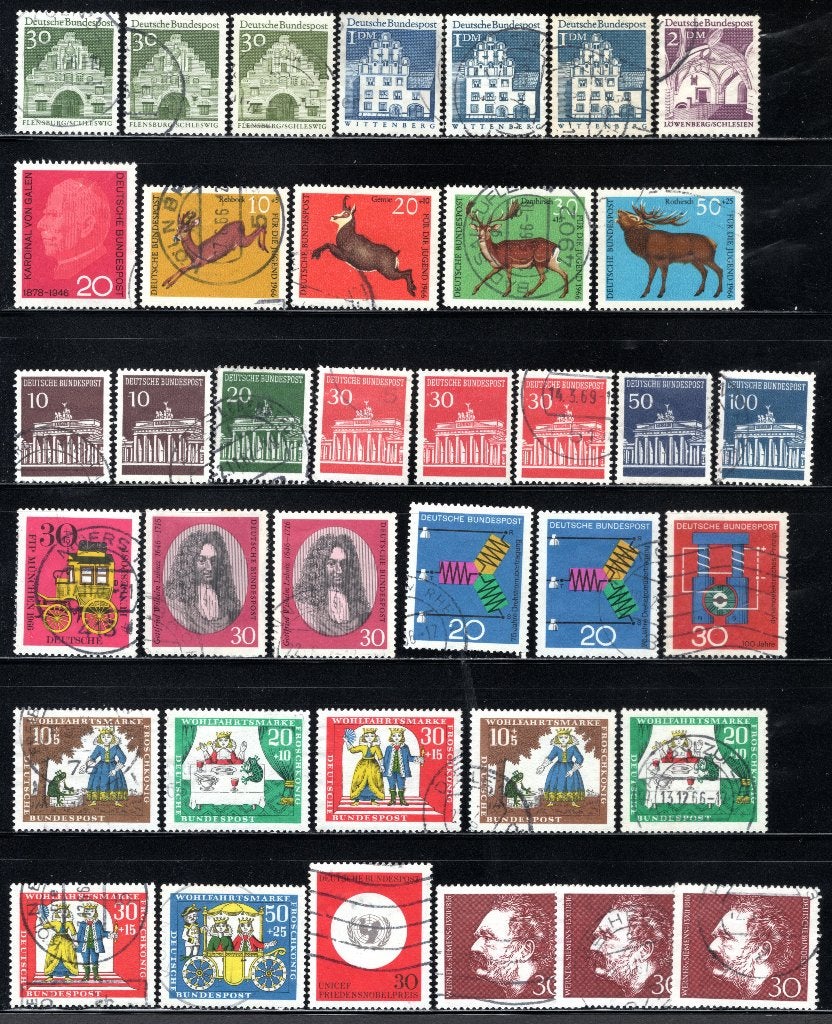 DUITSLAND Lot 1966 gestempeld, Verzenden, BRD, Gestempeld