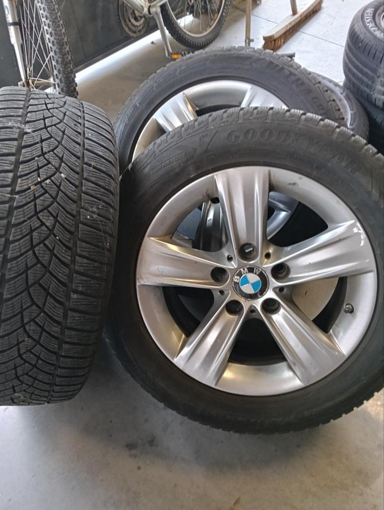 Originele BMW lm velgen met winterbanden, Autos : Pièces & Accessoires, Pneus & Jantes, Enlèvement, 16 pouces, Pneus hiver, Jante(s)