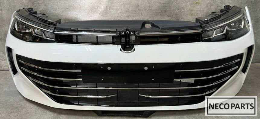 VW PASSAT B9 VOORBUMPER BUMPER KOPLAMP COMPLEET ORIGINEEL!!!, Gebruikt, -, -, Ophalen of Verzenden