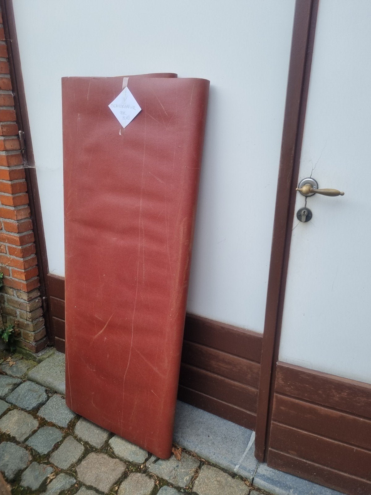 Schuurpapier, Ophalen