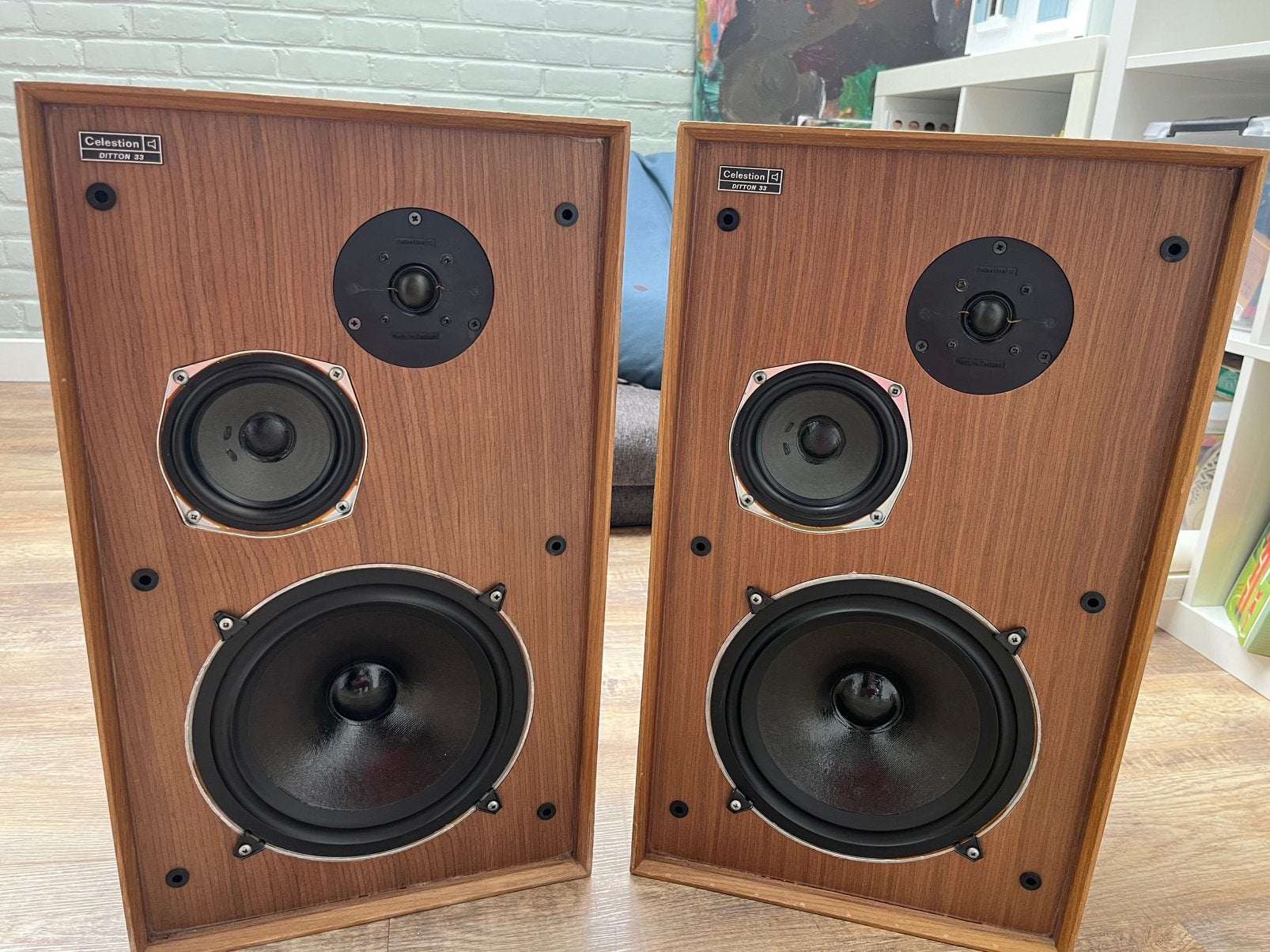 Enceintes Vintage Celestion Ditton 33 – Son Chaud, Enlèvement, Utilisé, Enceintes stéréo, Autres marques