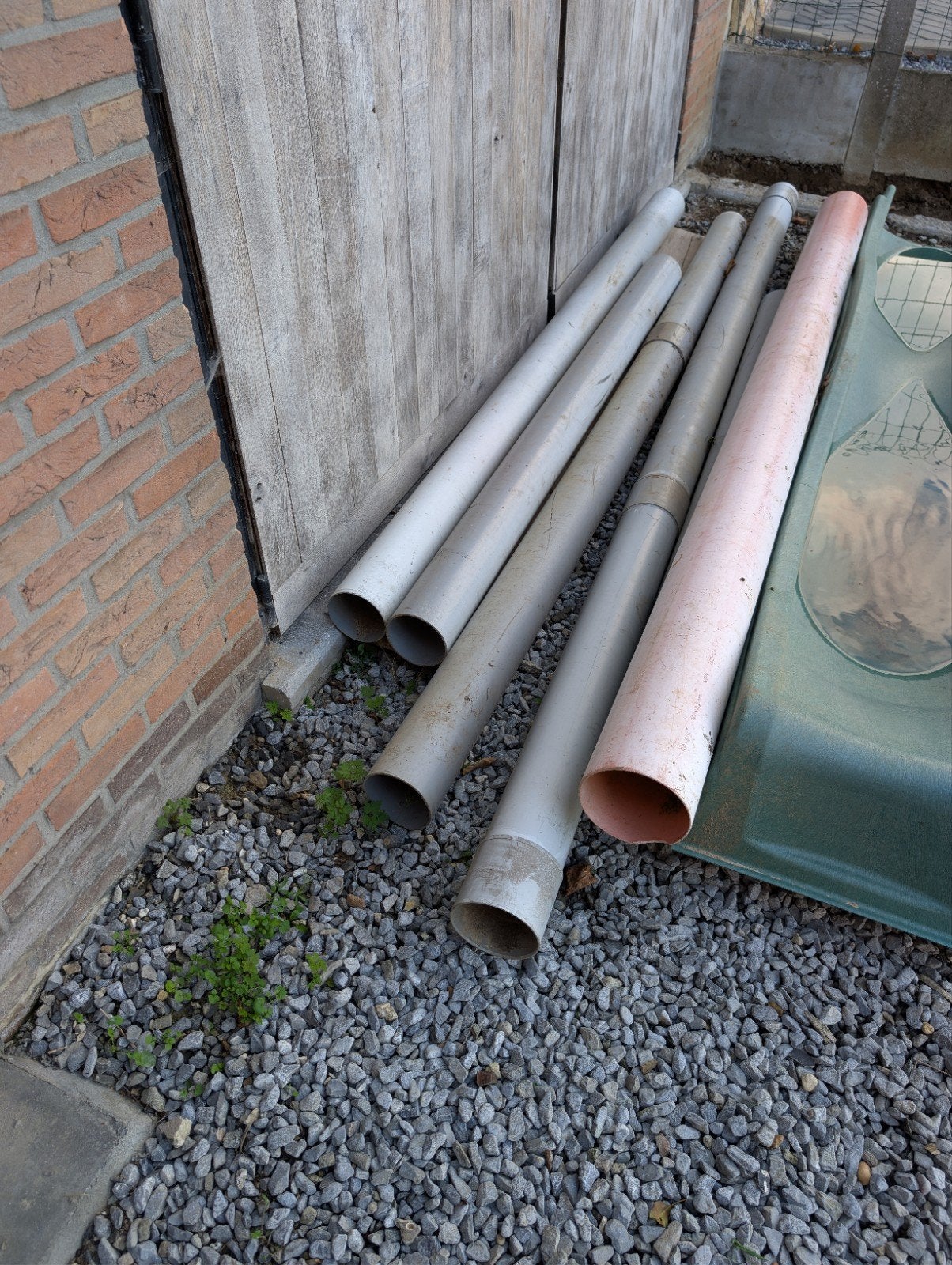 6 PVC wachtbuizen, Doe-het-zelf en Bouw, Ophalen, PVC