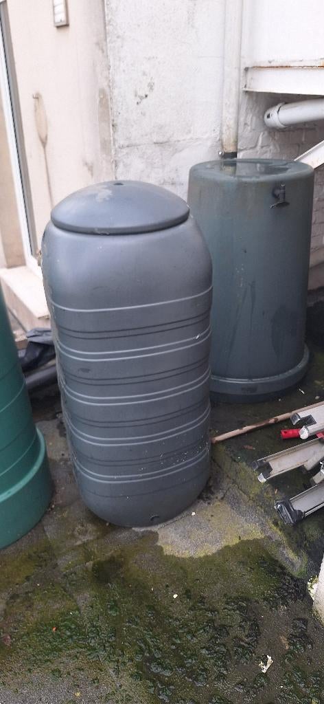 Tonneau de pluie, Jardin & Terrasse, Utilisé, Avec robinet, Autres matériaux, Enlèvement