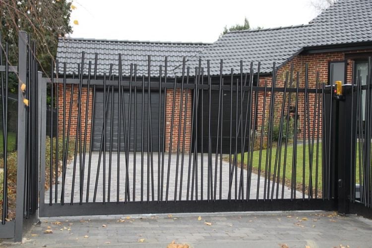 Portail coulissant bambou en aluminium, Enlèvement ou Envoi, Comme neuf