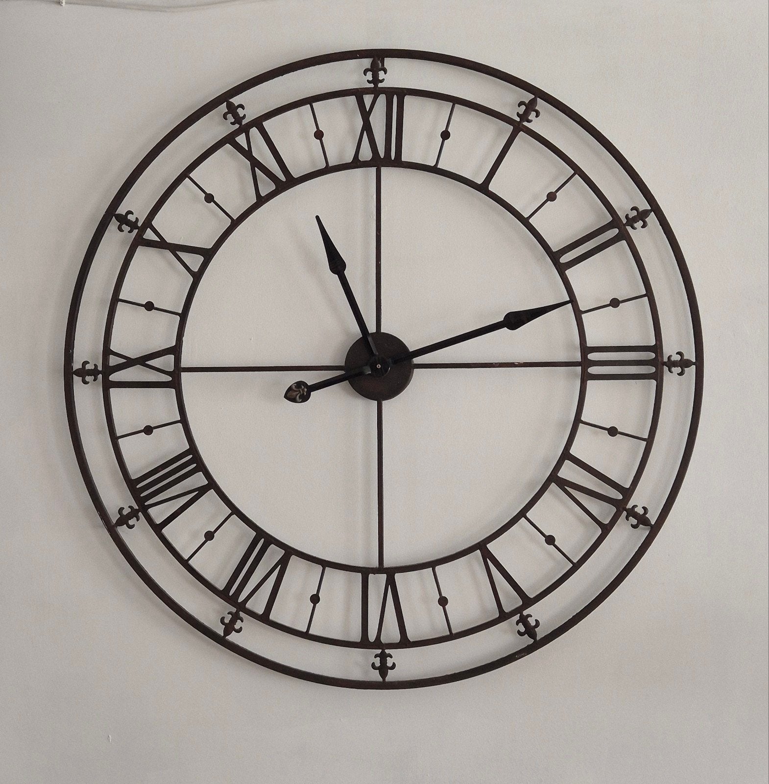 Horloge murale fer forge, Enlèvement, Horloge murale