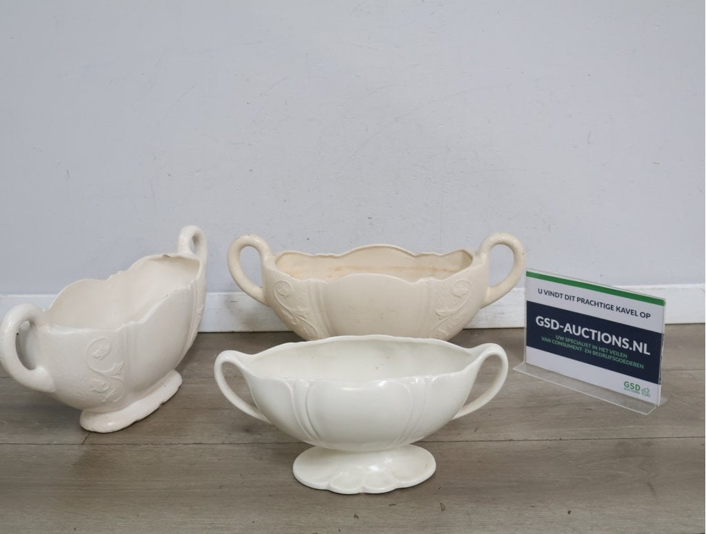 Set van drie antieke Engelse Schalen, Antiek en Kunst, Antiek | Keramiek en Aardewerk