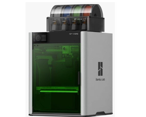 H2S Laser Edition Bambu Lab + ongebruikte AMS 2 Pro, Ophalen, Ingebouwde Wi-Fi, Bambulab, Zo goed als nieuw