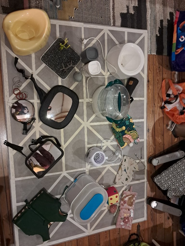 Baby starterset (Avent sterilisator, ikea stoeltje, ...), Ophalen, Gebruikt
