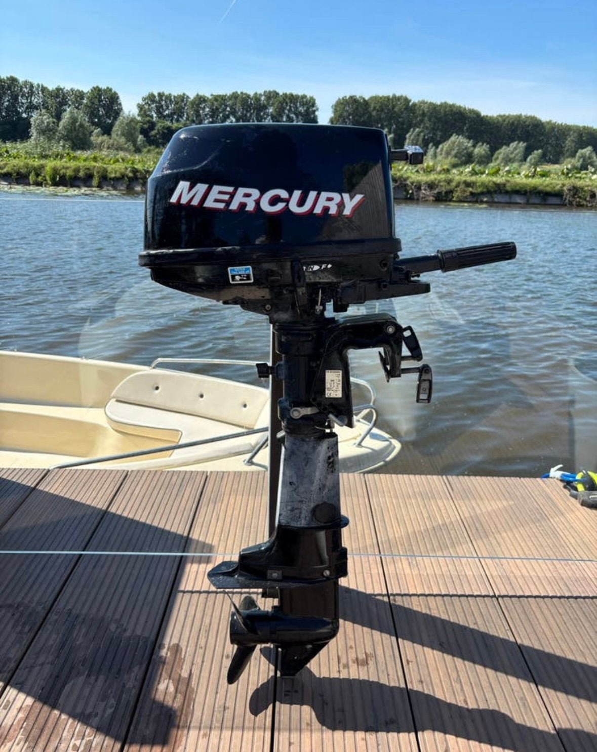 Mercury  4 pk buitenboordmotor 4 takt, Ophalen, Zo goed als nieuw, Benzine, Buitenboordmotor