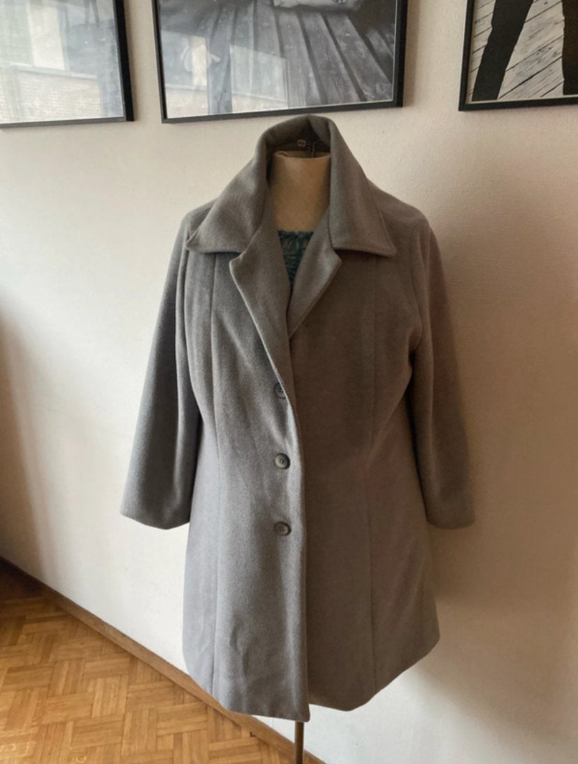 Grijs manteltje, Kleding | Dames, Ophalen of Verzenden, Zo goed als nieuw, Grijs, ANDERE
