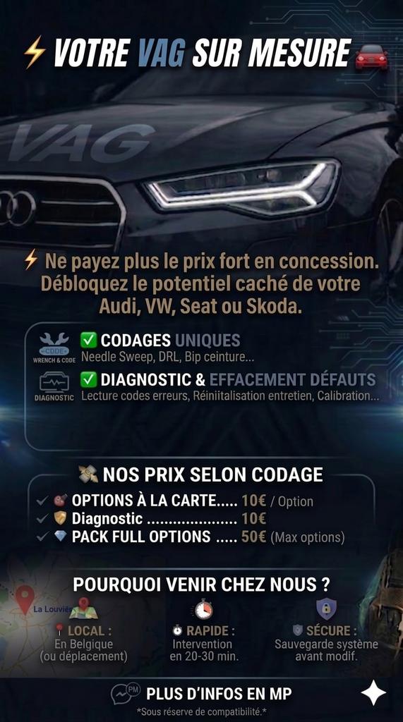 Codage VAG et Diagnostic, Enlèvement, Neuf