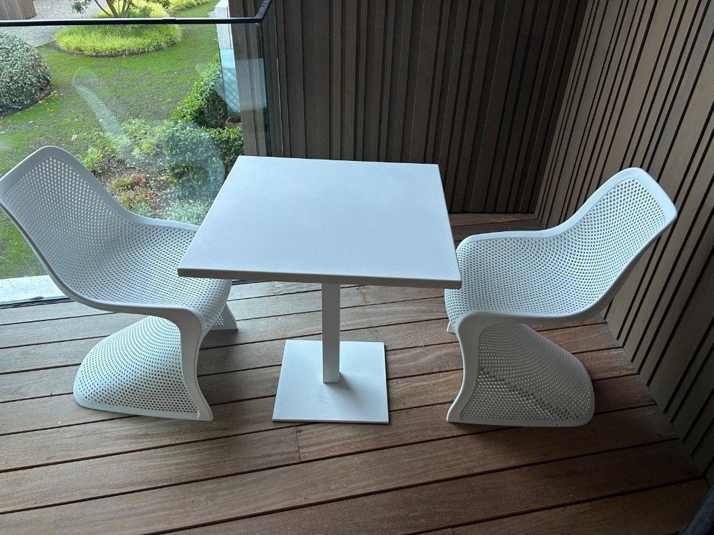 terras tuinset, Salons de jardin, Comme neuf, Synthétique, Enlèvement