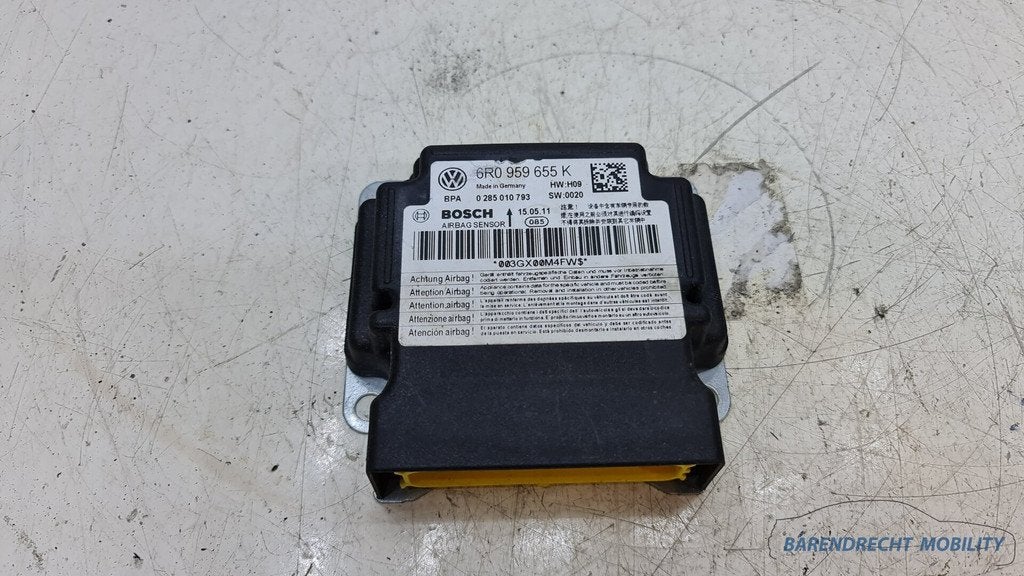 VW Polo 6R Airbag Sensor ECU Module 6R0959655K origineel net, Autovia A-2, Km 585 585
08760  Martorell, ES, SEAT S.A., Utilisé