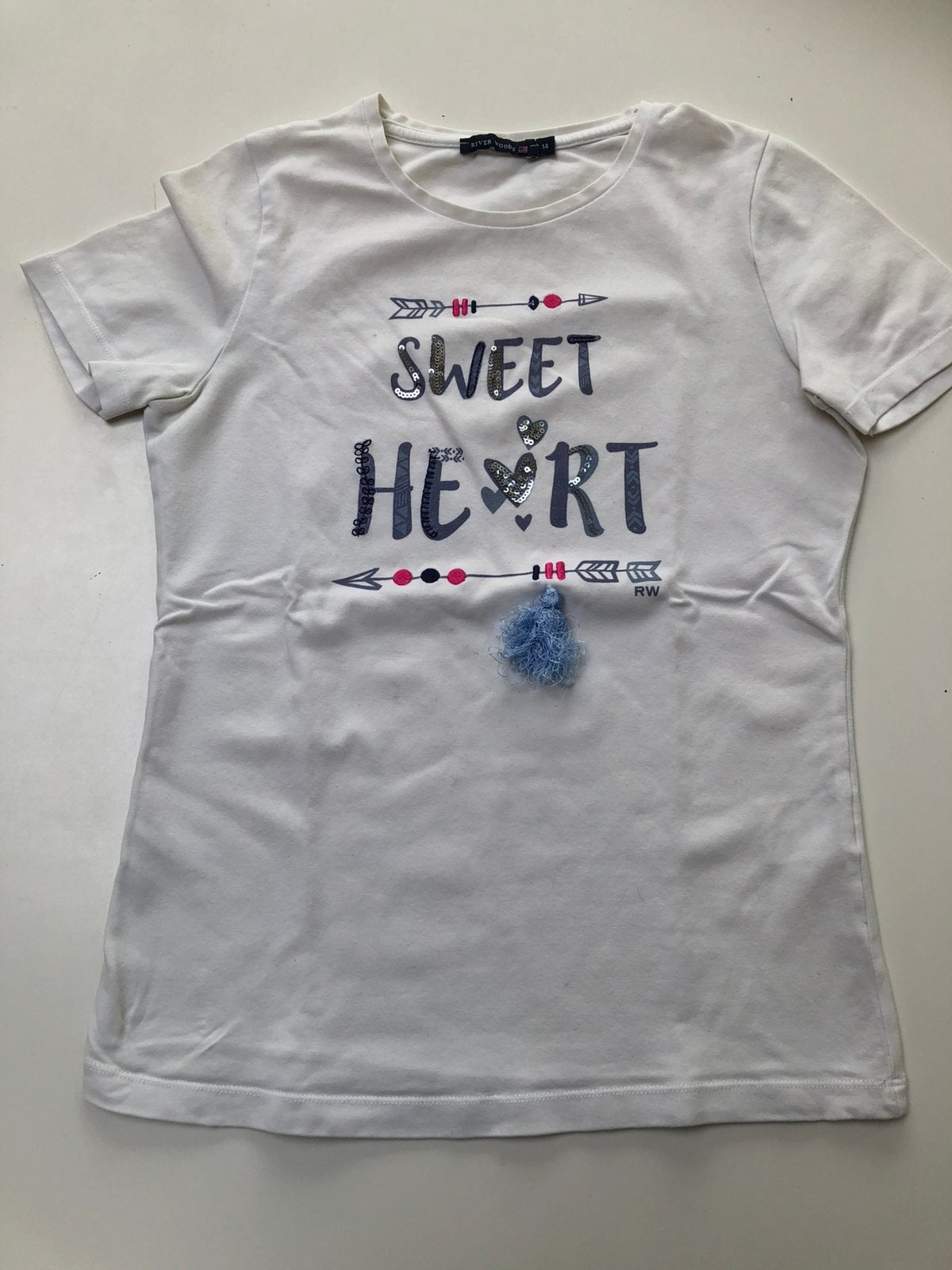 T-shirt River Woods maat 14 jaar (maat 164), Ophalen of Verzenden, Zo goed als nieuw, Meisje, Shirt of Longsleeve