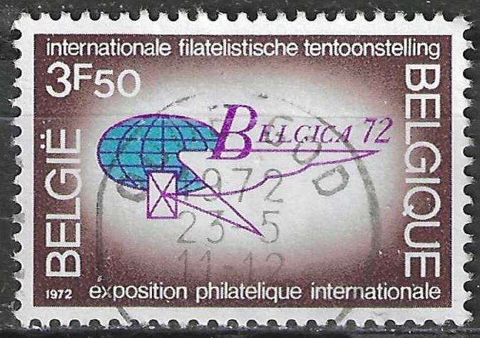 Belgique 1972 - Yvert/OBP 1621 - Belgica '72 (ST), Envoi, Affranchi, Oblitéré