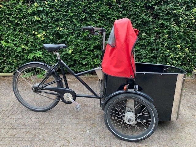 Bakfiets Nihola, Fietsen en Brommers, Fietsen | Bakfietsen, Gebruikt, Overige merken, 2 kinderen, Huif, Velgrem, Ophalen