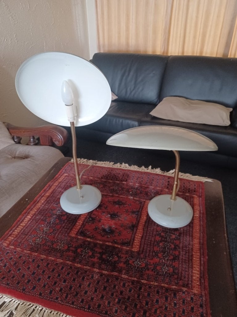 2 bureau lampen, Huis en Inrichting, Ophalen, Zo goed als nieuw, Grijs, 40 cm