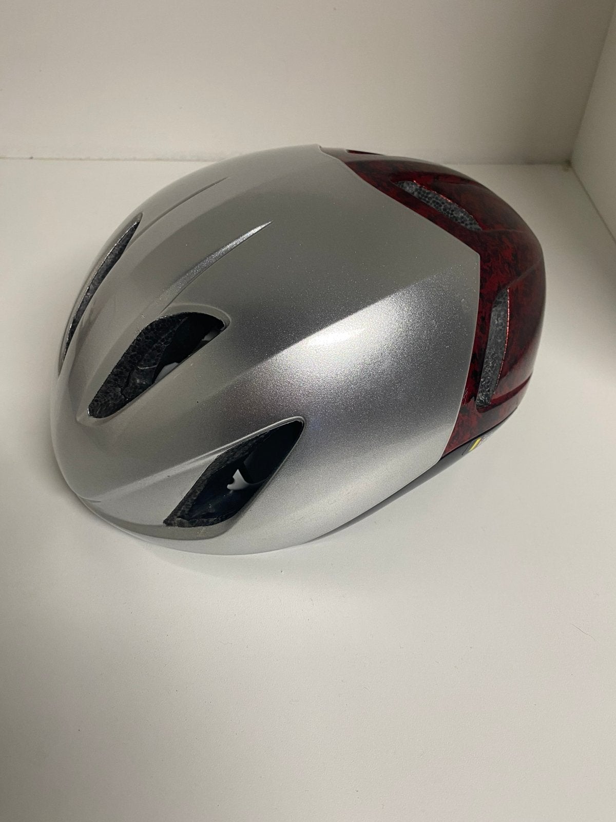 Giro Vanquish MIPS  M | Red Marble met zilver, Ophalen of Verzenden, Zo goed als nieuw, M