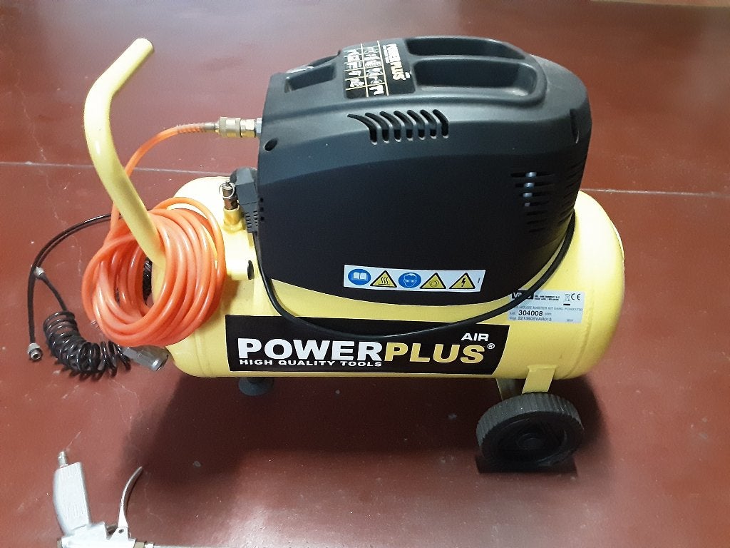 Compressor Powerplus, Doe-het-zelf en Bouw, Compressors, Ophalen, Zo goed als nieuw