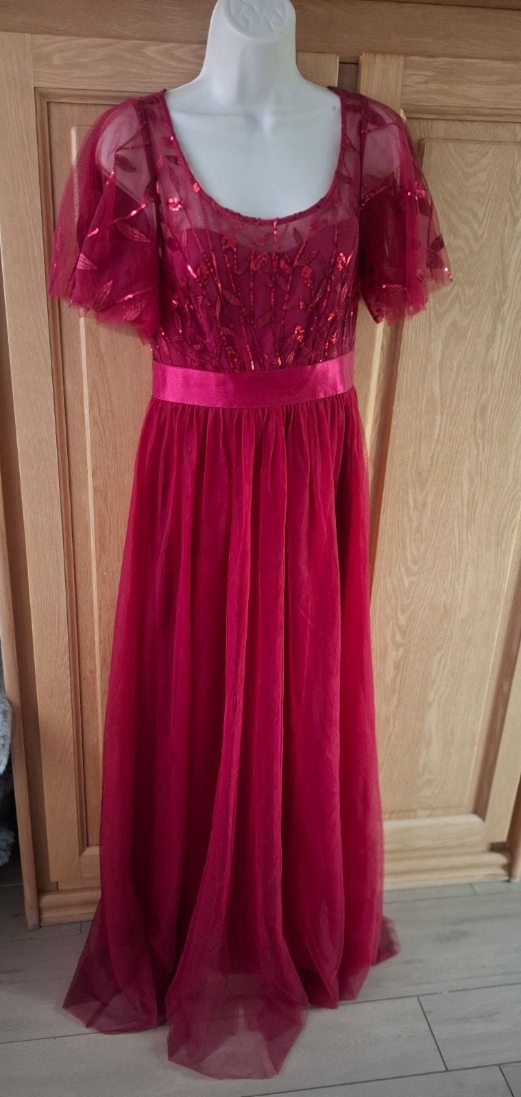 Robe longue tulle sequins rouge S mariage cocktail, Vêtements | Femmes, Habits de circonstance, Rouge, Robe de gala, Enlèvement ou Envoi