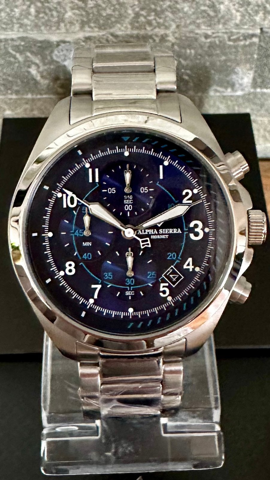 ALPHA SIERRA HORNET CHRONO VAUT399€! 💯%NEUF AVEC CERTIFICAT, Enlèvement ou Envoi, Neuf