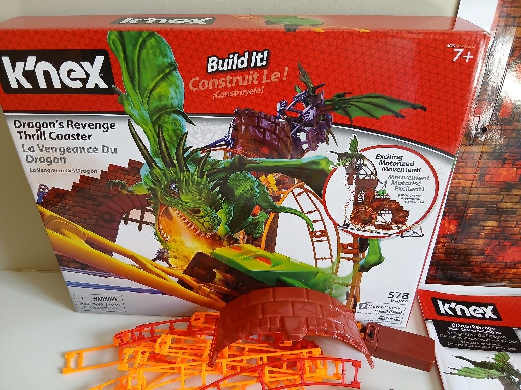 Knex Dragon Coaster, Ophalen, Zo goed als nieuw, K'nex