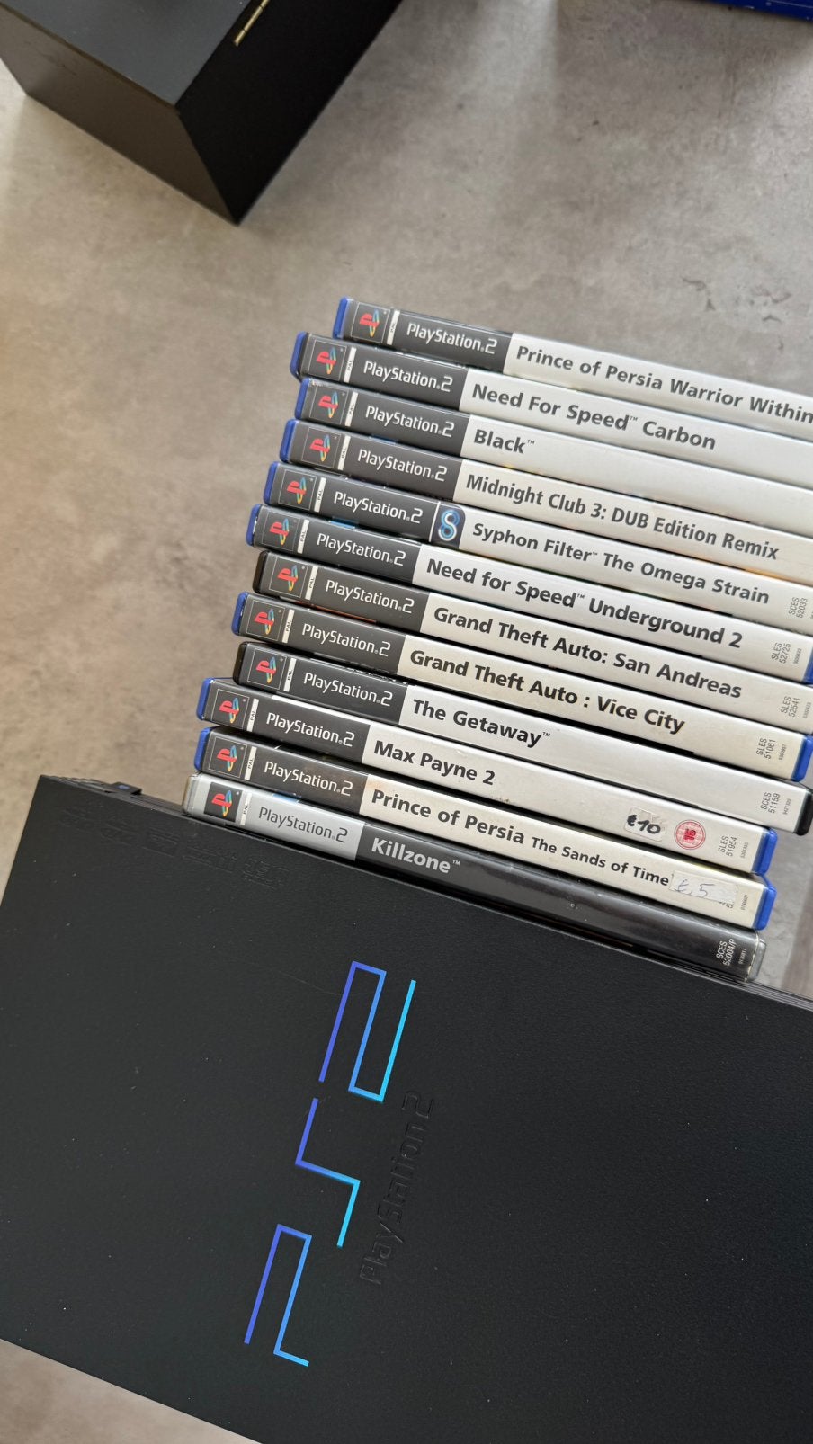Playstation 2 (PS2) + Games, Ophalen, Zo goed als nieuw, Met games
