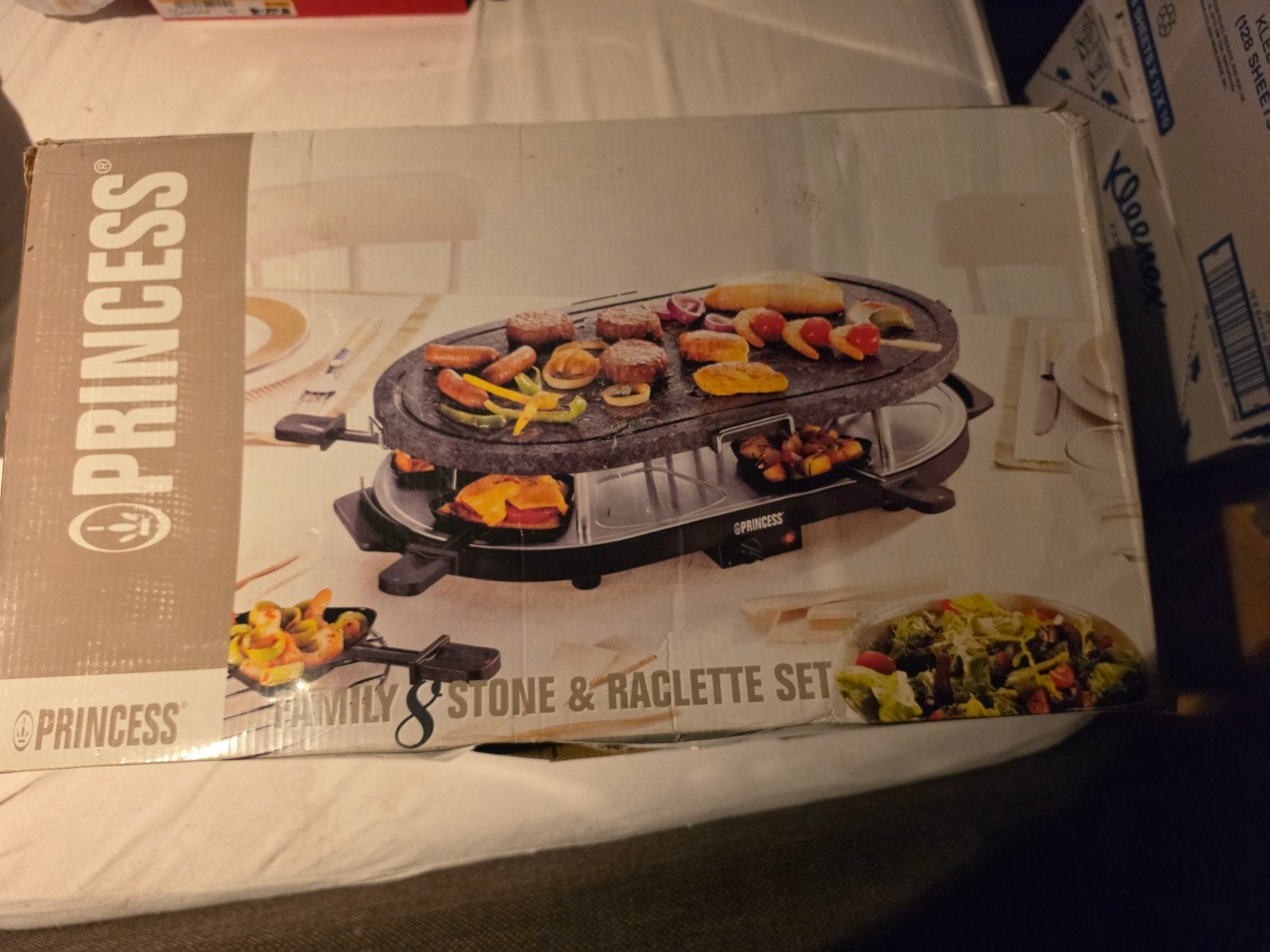 Nieuw princess steengrill / raclette in 1 voor 8 personen, Electroménager, Appareils à gourmet, Enlèvement