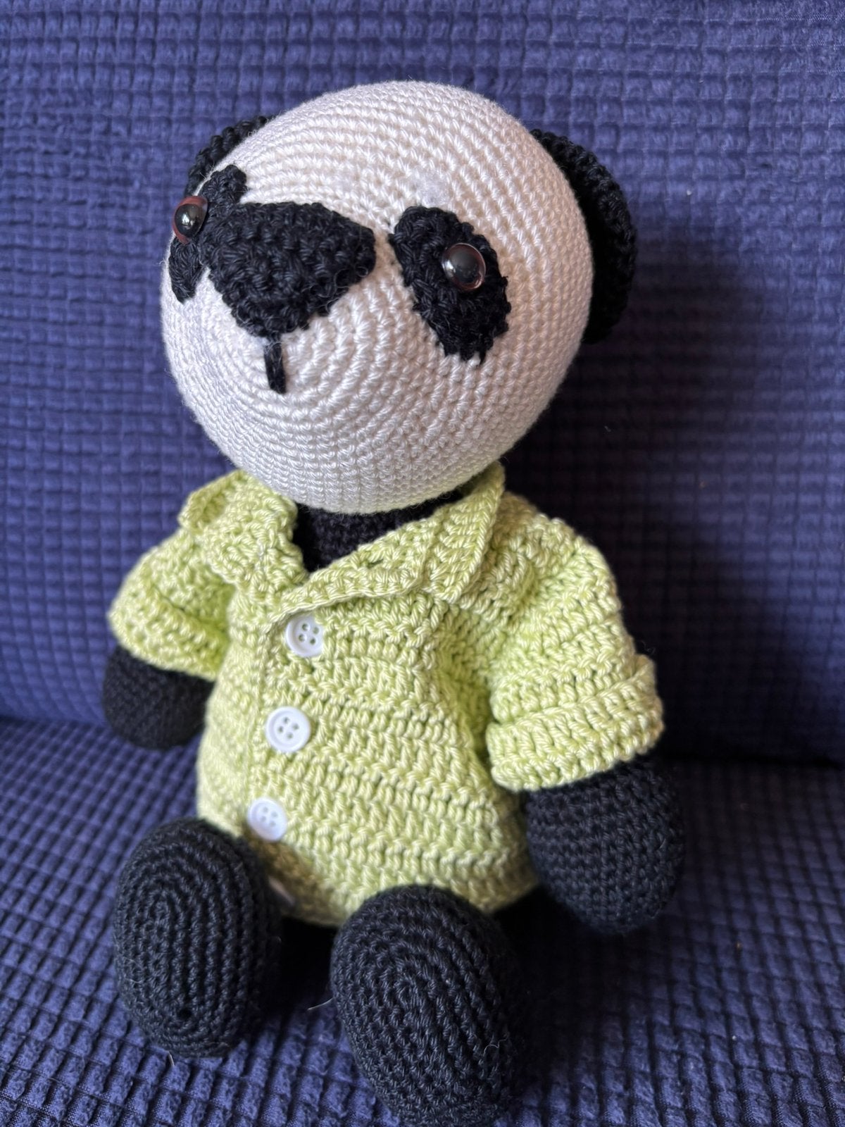 Zelfgehaakte knuffel Panda beer, Ophalen of Verzenden, Nieuw, Beer, Handgemaakt