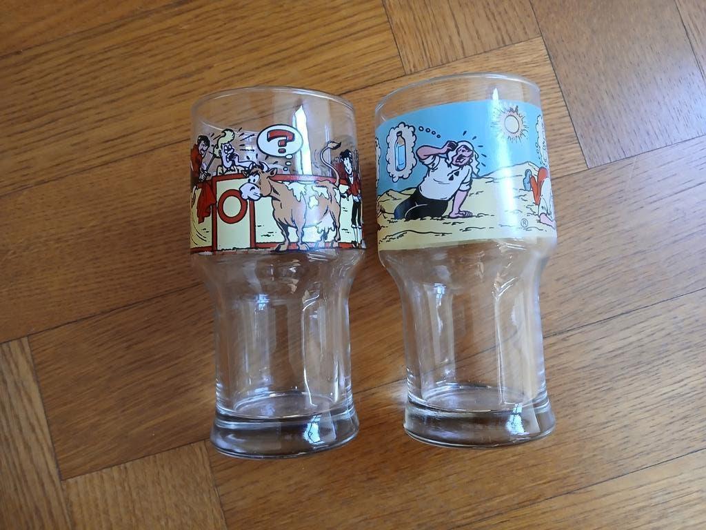 2 verres Bob et Bobette Albert Heijn 1987, Plusieurs BD, Enlèvement ou Envoi, Comme neuf