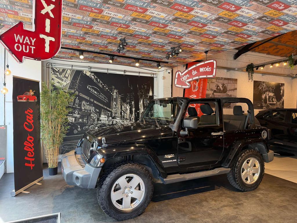 Jeep Wrangler 2.8 CRD Sahara Start@Stop DPF * GARANTIE, Auto's, Stof, Gebruikt, Zwart, 4 cilinders