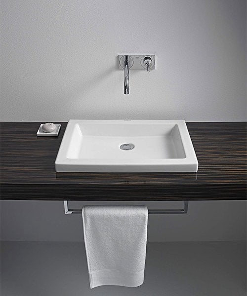 2 vasques design Duravit 63 x 43 cm, à moitié encastrées, Bricolage & Construction, Sanitaire, Comme neuf, Lavabo, Enlèvement