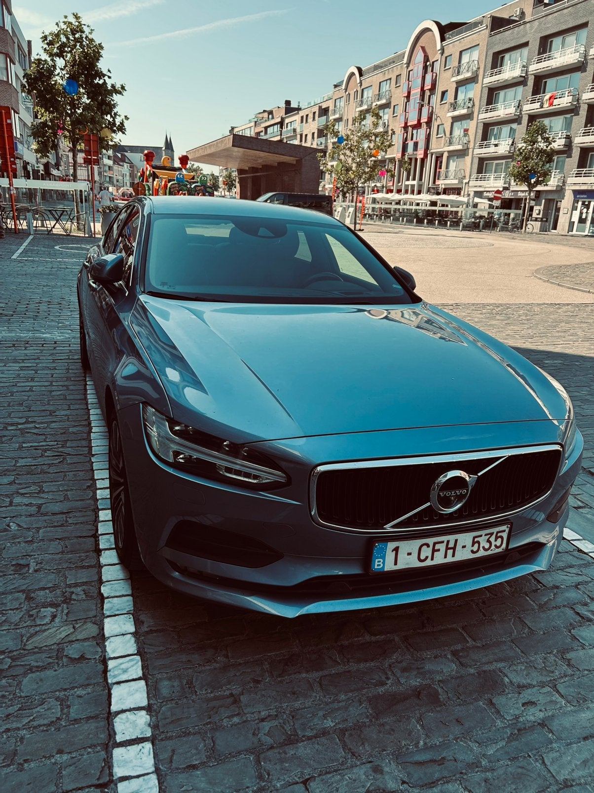 Volvo s90, Auto's, Blauw, Leder en Stof, Berline, 5 deurs