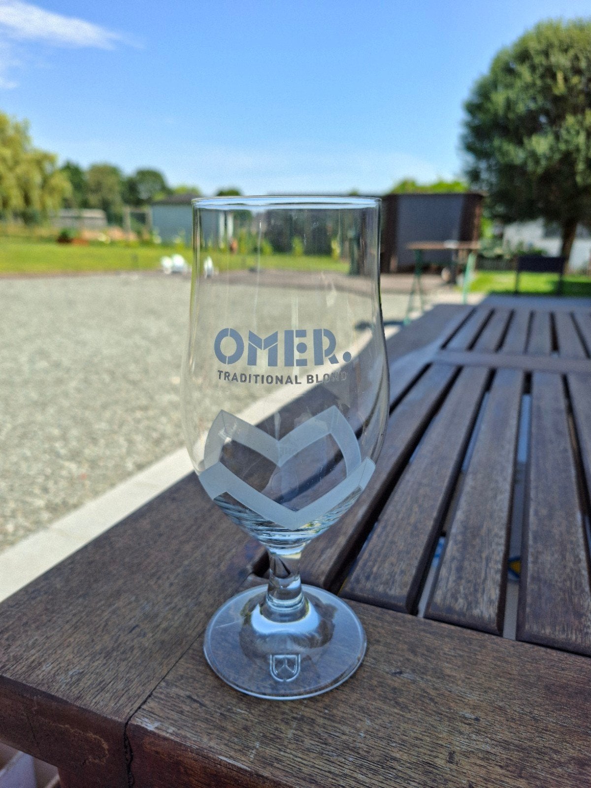 Omer glas, Verzamelen, Ophalen of Verzenden, Zo goed als nieuw, Bierglas