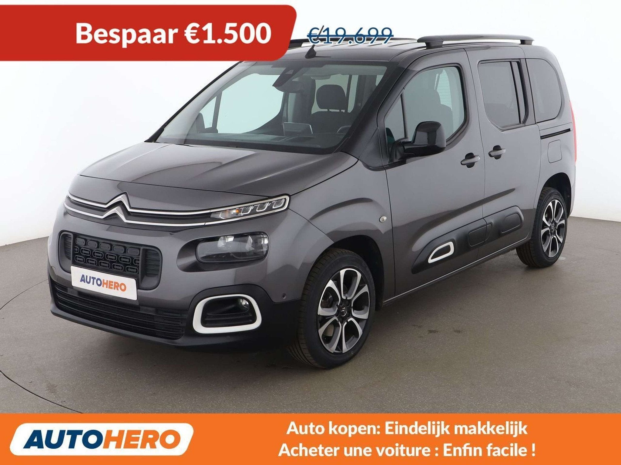 Citroën Berlingo 1.2 PureTech Shine M (automatique), Argent ou Gris, Achat, Euro 6, 5 portes