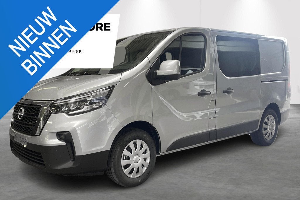 Nissan Primastar L1H1 2.0 dCi 150 N-Connecta DC 2.9T Double, Neuf, Argent ou Gris, 1800 kg, 110 kW