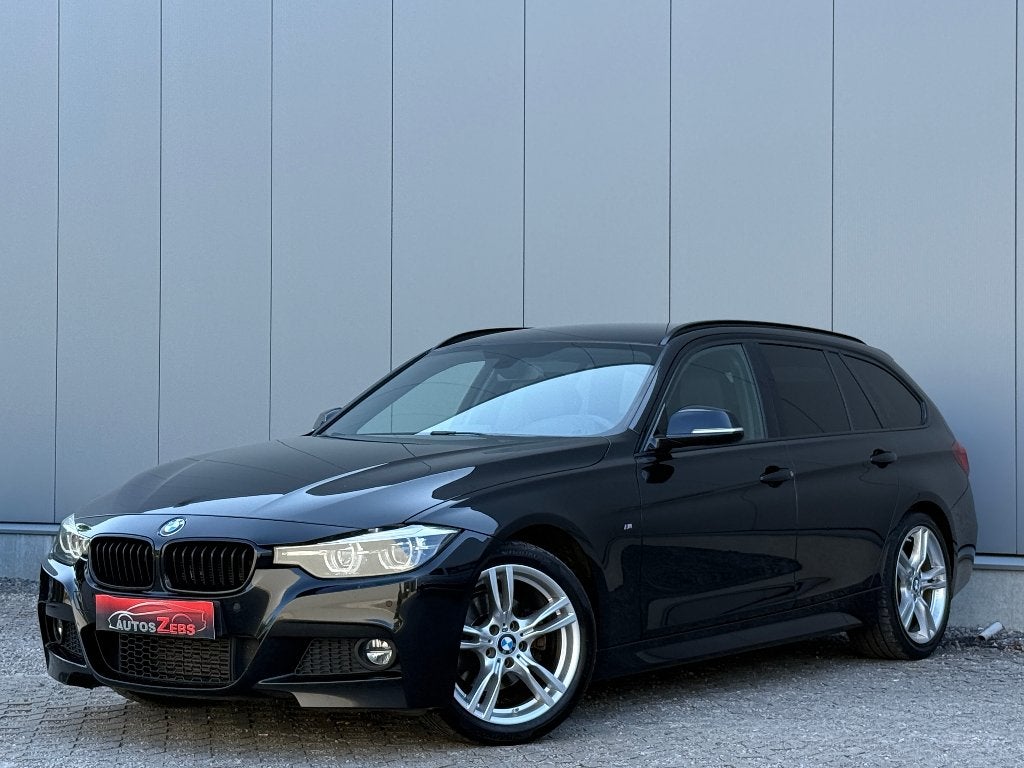 BMW 320 dA Touring M-Pack Led Cruise Navi ParkSensor Euro6d, Auto's, Automaat, Achterwielaandrijving, Zwart, Leder