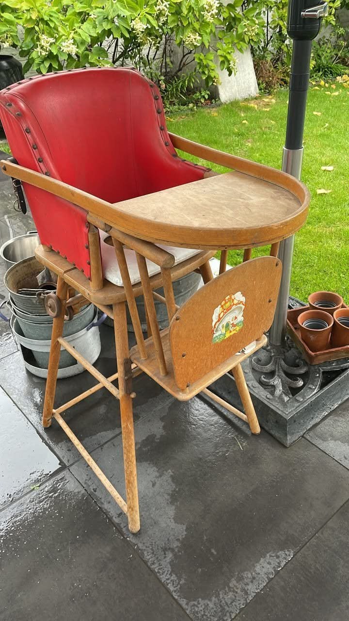 Ouder kinderstoel, Ophalen