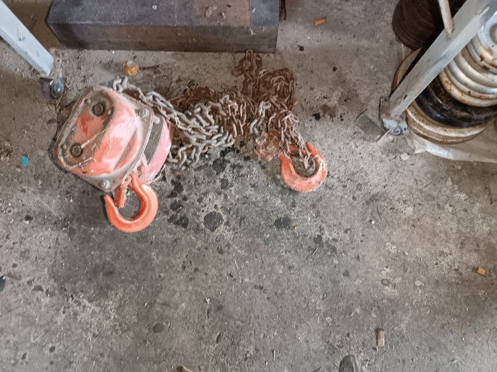 Metalen ketting met een haak van 2,5 ton, Ophalen