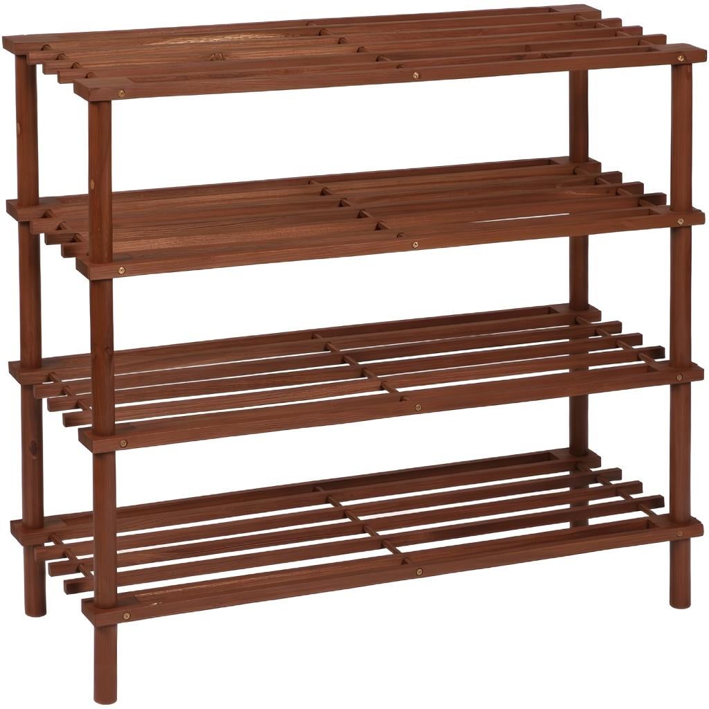 LYHOE Houten schoenenrek met 4 niveaus, smal rek voor entree, Maison & Meubles, Envoi, Neuf