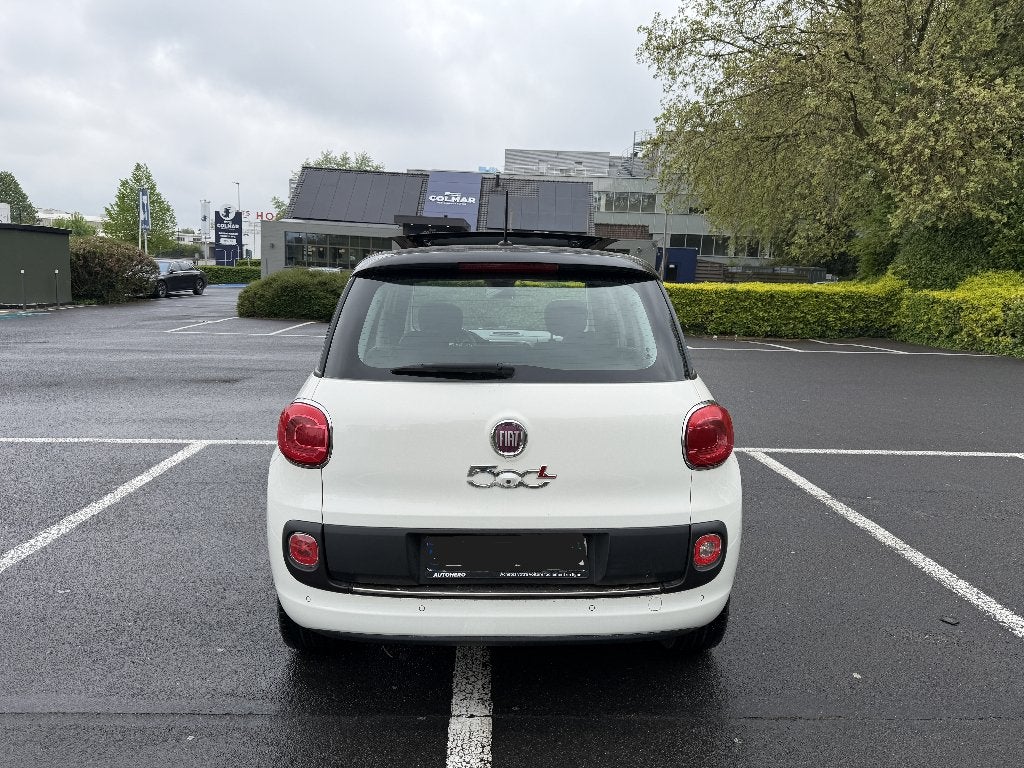 FIAT 500 L 1.4 ESSENCE EURO 6B volledig panoramadak, Auto's, Fiat, Monovolume, Euro 6, Wit, Leder