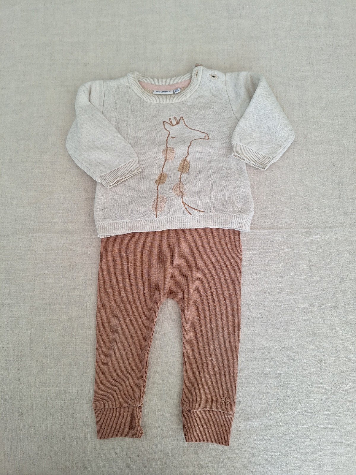Wintersetje met warme trui, maat 62 3m, Kinderen en Baby's, Ophalen, Meisje, Noukie's, Zo goed als nieuw