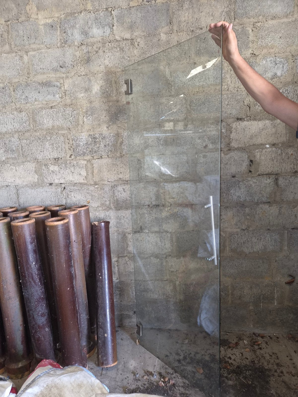 porte en verre 73cm x201cm, Enlèvement