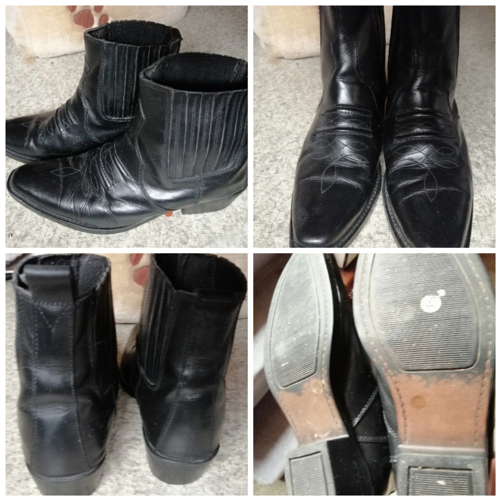 bottines western p 40, Enlèvement ou Envoi, Comme neuf, Noir
